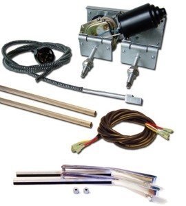 Universal Wiper System w/Stainless Steel Arms, Blades and Adapters